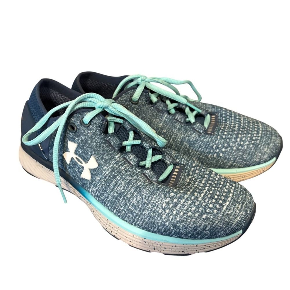Under Armour Running Shoes Womens Size 8 Charged Bandit 3 1298664-918 Aqua Green